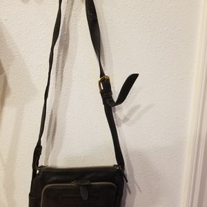 Fossil purse leather